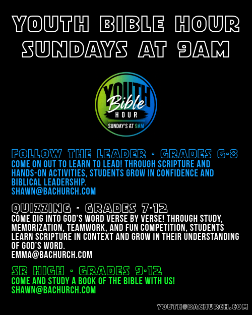 Sunday Morning Youth Classes