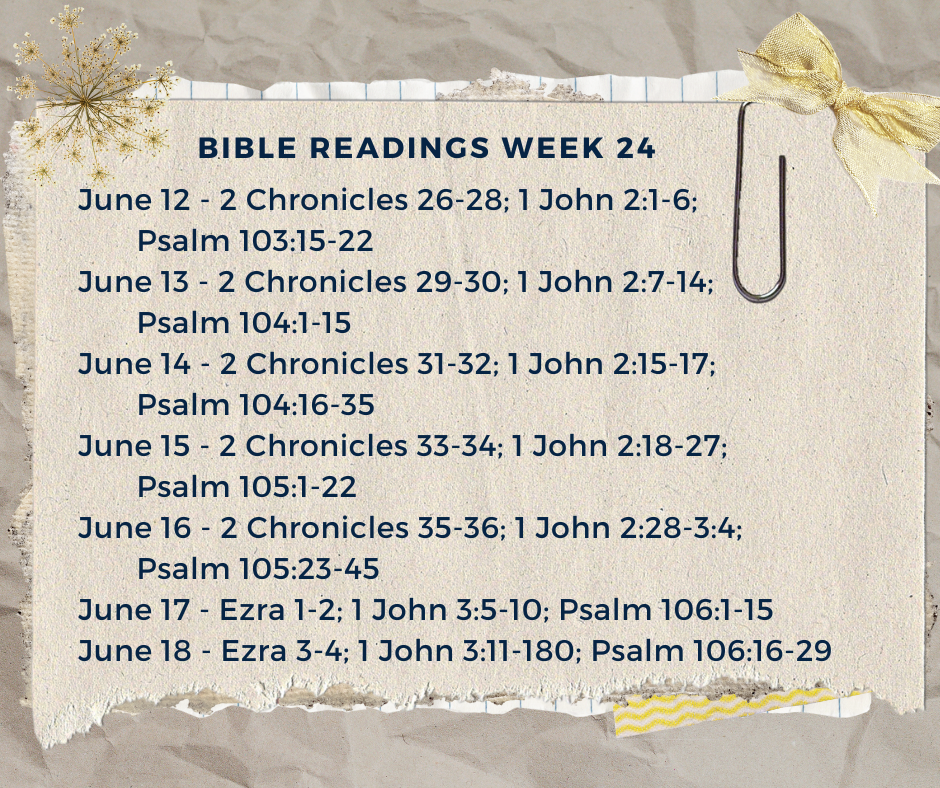 2023 Bible Plan - Week 24