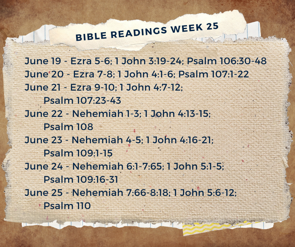 2023 Bible Plan - Week 25