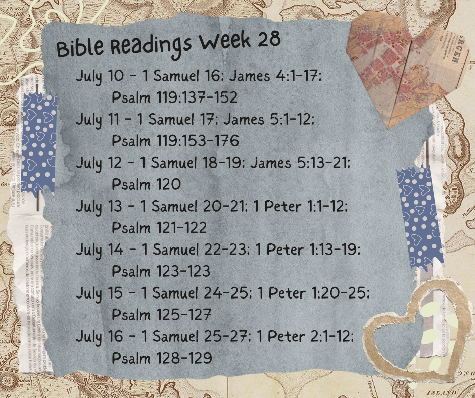 2023 Bible Plan - Week 28