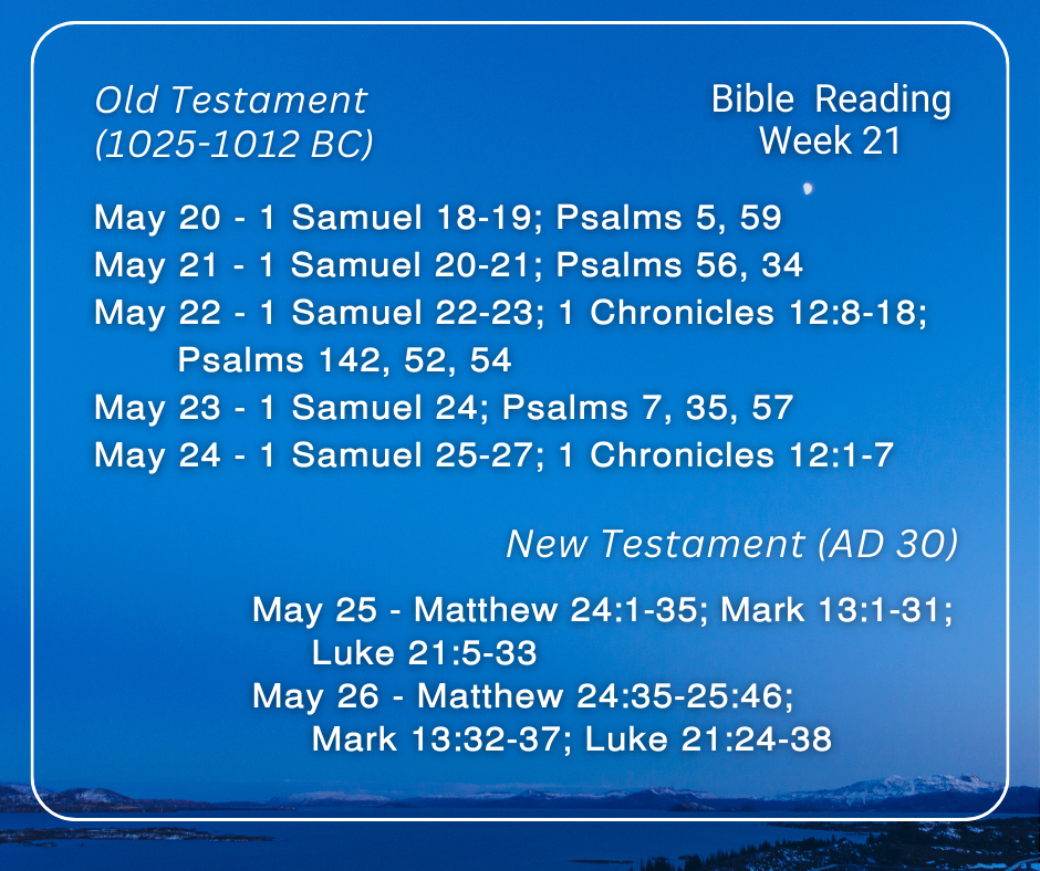 2024 Bible Plan - Week 21