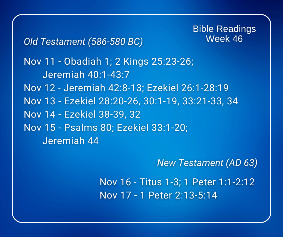 2024 Bible Plan - Week 46