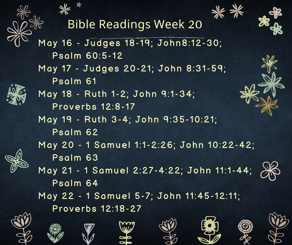 Bible Readings Week 20