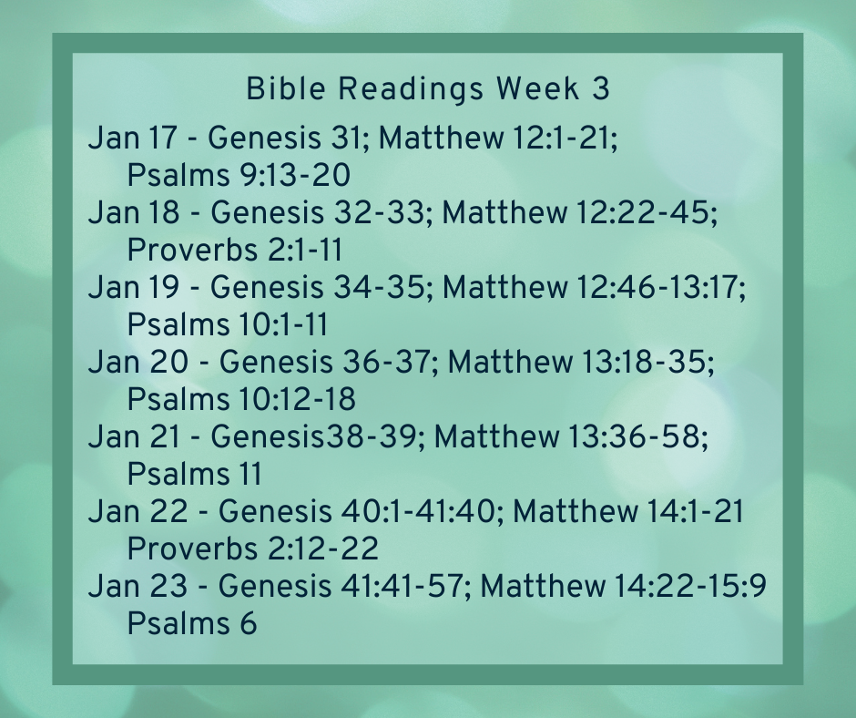 Bible Reading Week 3