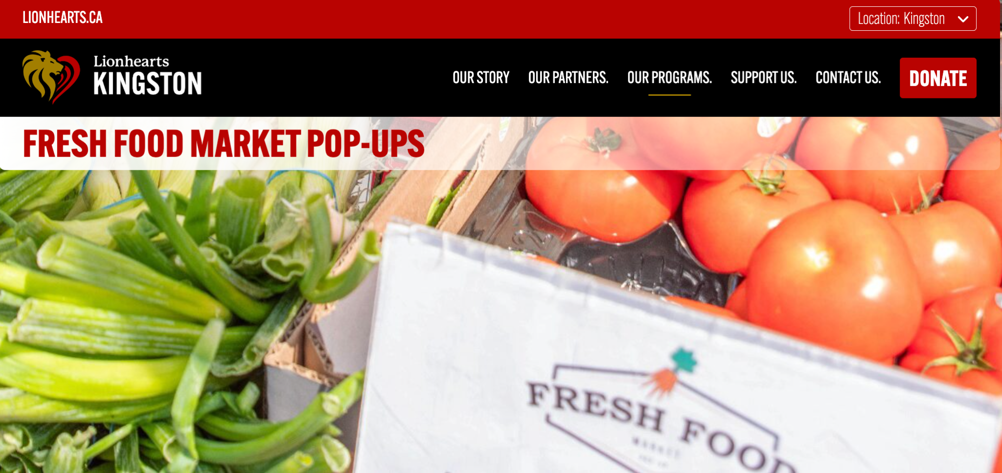 Fresh, Affordable Food: Visit a Lionhearts Kingston Pop-Up Market