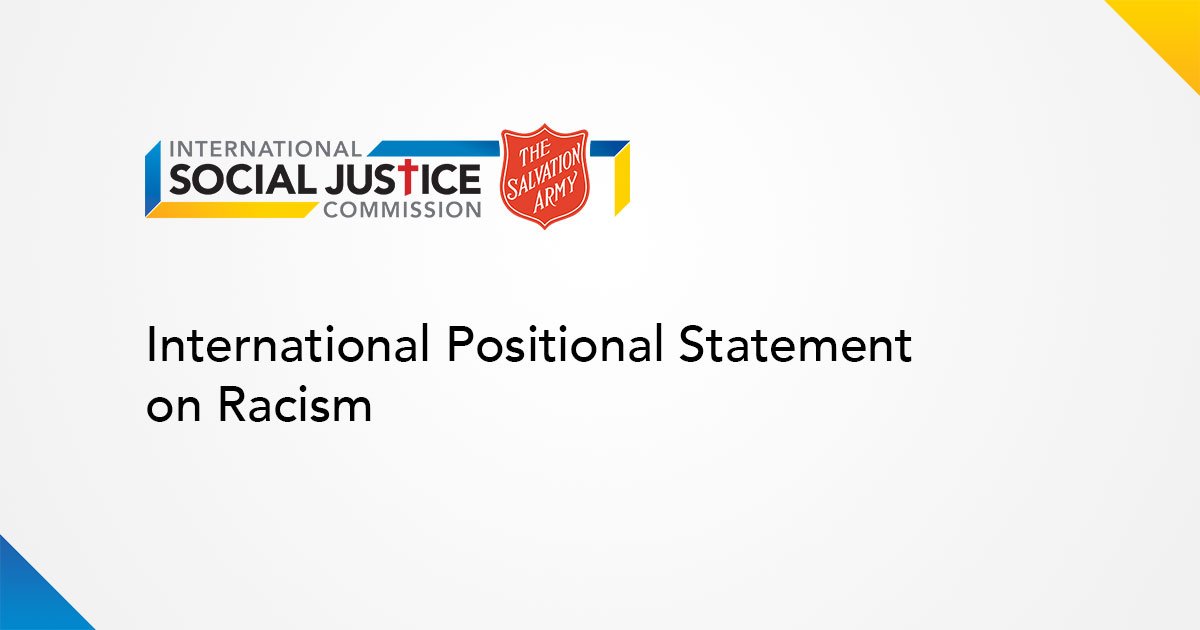 Salvation Army Releases International Positional Statement on Racism