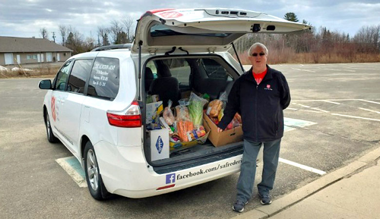 Salvation Army in Fredericton Delivers Food to Doorsteps