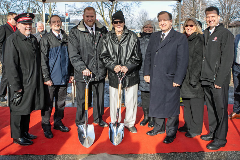 Ground-breaking at New Ajax Corps