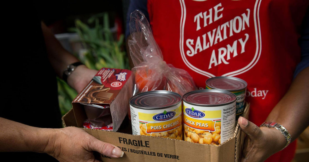 Salvation Army Receives Funds from Agriculture Canada to Help Vulnerable People Access Food