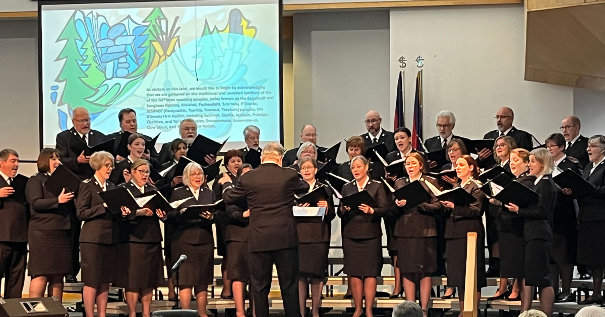 Canadian Staff Songsters Observe Easter Through Ministry in B.C.