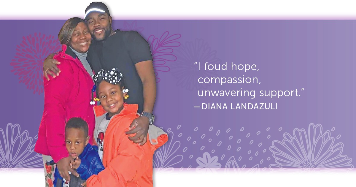 Diana Landazuli and her family are grateful to The Salvation Army for the help they received