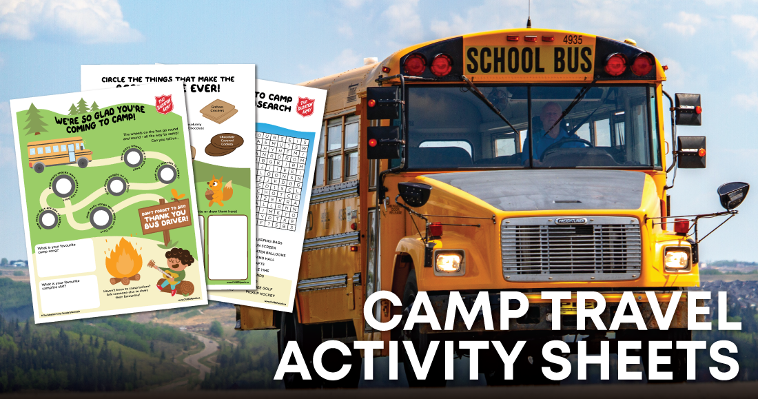 Camp Travel Activity Sheets