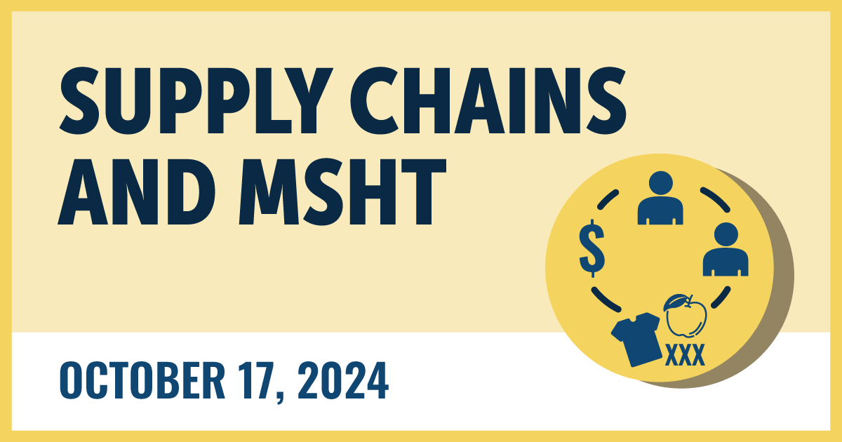 Supply Chains and MSHT