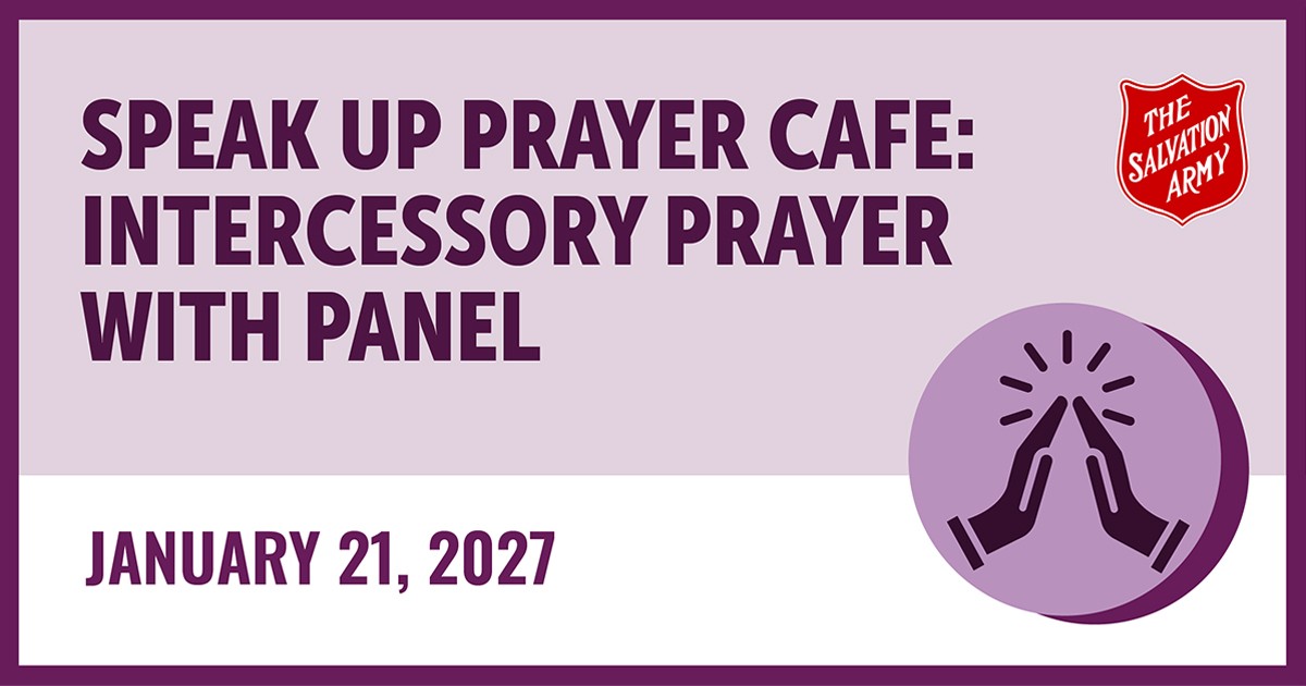Speak Up Prayer Cafe – Intercessory Prayer with Panel