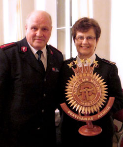 The General Offers Challenge and Encouragement in Latvia