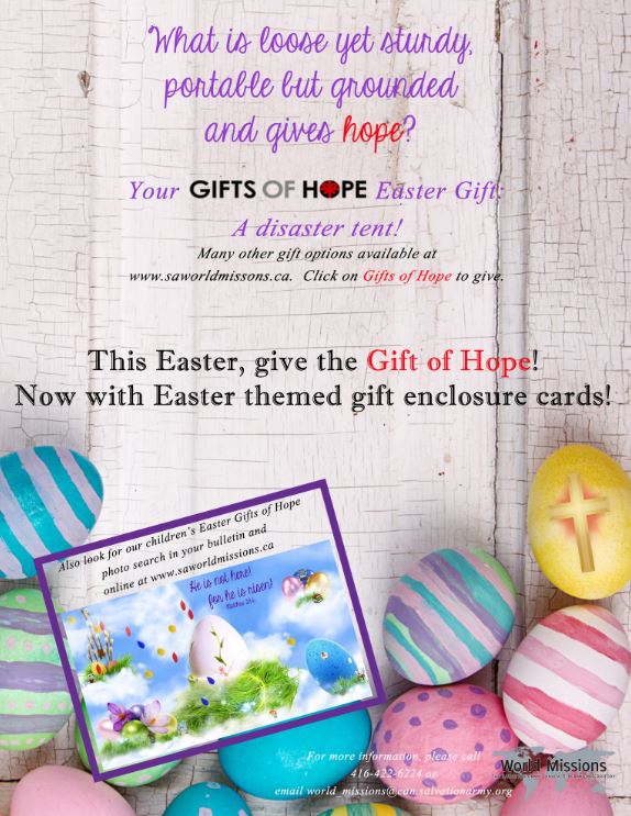 Gifts of Hope for Easter!